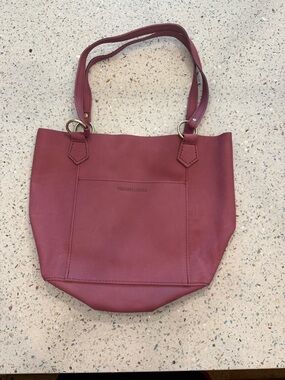 Portland Leather Burgundy Shoulder Tote